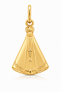 Pingente Nossa Senhora Aparecida | Joia Religiosa de Fé e Proteção