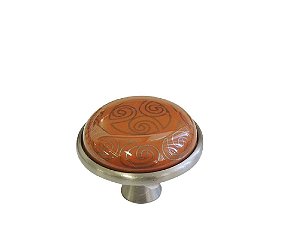Puxador Cerâmica IL 7015 - Laranja - 42x31MM