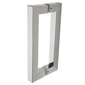 Puxador Duplo DF 904-Inox 304 - Polido - 30 cm