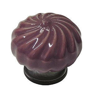 Puxador Cerâmica IL 7018 - Roxo - 43MM