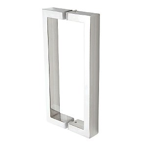 Puxador Duplo DF 905-Inox 304 - Escovado - 40 cm