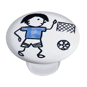 Puxador Cerâmica IL 7042 - Menino Gol - 37MM