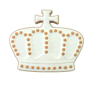 Puxador Infantil - IL 5566 - Coroa Bege - 54x46MM