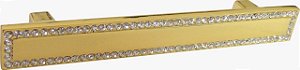 Puxador Cristal - IL 4405 - Dourado - 64MM