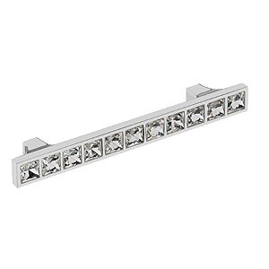 Puxador Cristal - IL 4410 - Cromado - 160MM