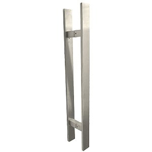 Puxador Duplo DF 926-Inox 202 - Polido - 40 cm