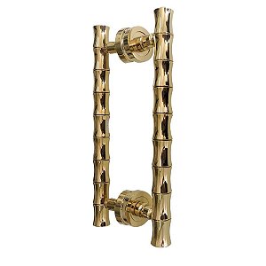 Puxador Duplo DF 945 - Dourado - 33 cm