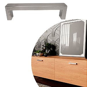 Puxador Rezzo IL 818 - Escovado - 520MM