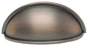 Puxador Concha Vivaro 220 - Cobre Velho - 76MM