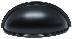 Puxador Concha Vivaro 220 - Preto - 76MM