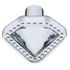 Puxador Cristal - IL 4492 - Cromado - 33MM