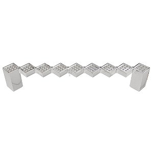 Puxador Cristal - IL 4499 - Cromado - 160MM