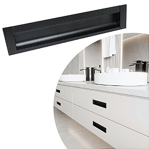 Puxador Celleno IL 155 - Preto - 160MM