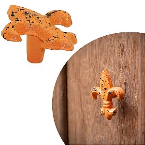 Puxador Rústico IL 6015 - Laranja - 60X51MM