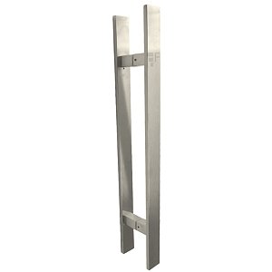 Puxador Duplo DF 926-Inox 304 - Escovado - 80 cm