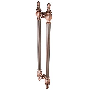 Puxador Duplo DF 919 - Cobre Envelhecido - 100 cm