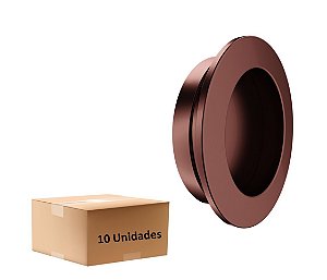 Puxador IL 127 - Corten - 42MM - Kit 10 Peças