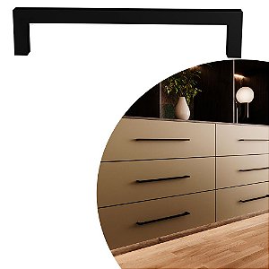 Puxador  IL 811 - Preto - 392MM