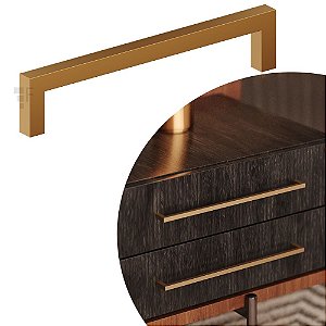 Puxador  IL 811 - Dourado Matte - 128MM