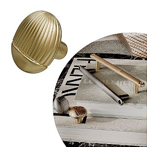 Puxador Laces IL 1790 - Dourado Fosco - 32X27MM