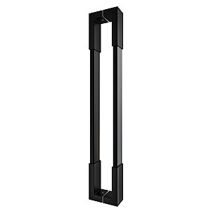 Puxador Duplo DF 980 - Preto/Preto - 80 cm