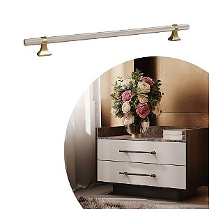 Puxador Zigrinato IL 1820 - Bronze/Champagne - 288MM