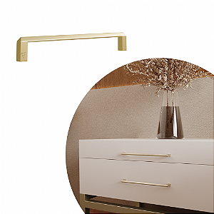 Puxador Liveri IL 955 - Dourado Fosco - 160MM