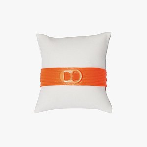 Pulseira Lacre em Fio de Seda - Laranja Neon