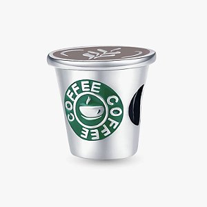 Berloque Copo de Café Starbucks em Prata 925