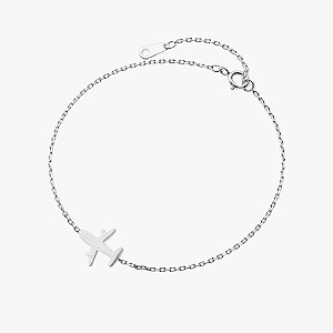 Pulseira Airplane em Prata 925