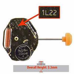 MAQUINA PARA RELÓGIO D EPULSO MIYOTA 1L22