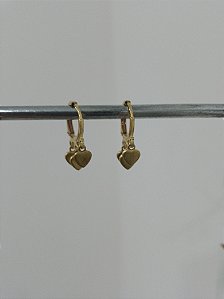 Argola trio coração