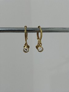 Argola dupla coração