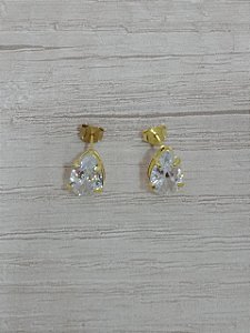 Brinco zircônia gota 7x10