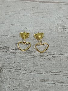 Brinco coração pequeno