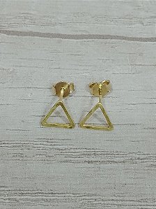 Brinco triângulo vazado