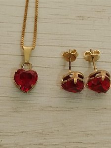 Conjunto coração 8 mm
