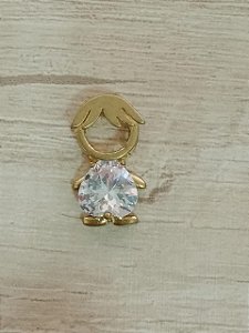 Pingente menino em zircônia