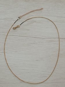 Colar corrente veneziana 0,8mm 40 cm