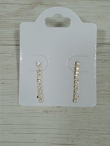 Brinco zircônia fio