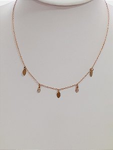 Choker navete com zircônia