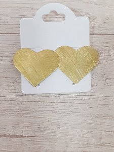 Maxi brinco coração lixado