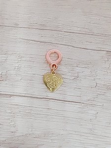 Berloque coração com cachorro