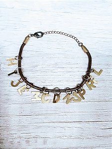 Pingente letras ideal para pulseiras