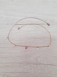 Choker gotas coloridas