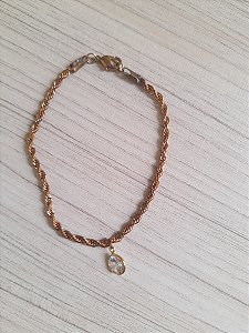 Pulseira cordão baiano com zircônia