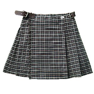 Kilt Feminina de Gabardine - Xadrez