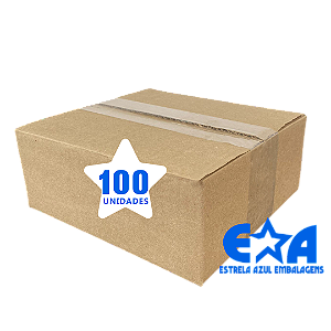Caixa Transporte Mini Pacote com 100un 19x17x7,5cm Ref.9