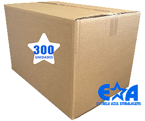 Caixa Transporte Grande Triplex Pacote com 300un 60x40x40cm Ref.81