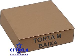 Caixa de Torta M baixa. 35x35x10cm - Ref.54